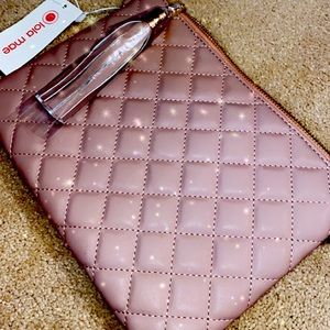 Dusty Rose Shoulder Bag/Wristlet